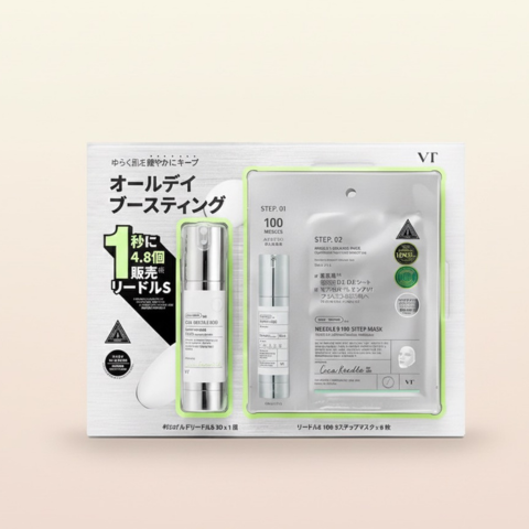 VT 2ステップマスクセット /美容針初心者でもOK!角質まで導届けるうるおいとキメ【VT】