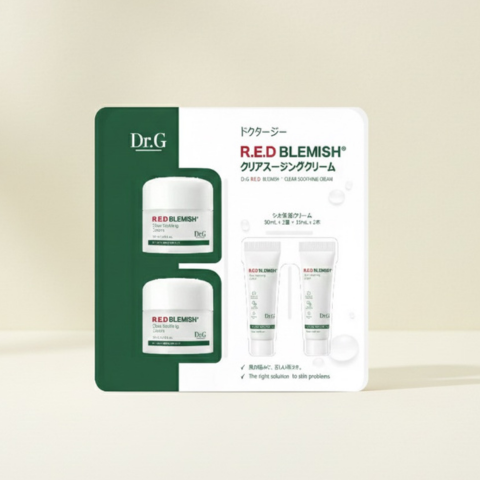 Dr.G レッドブレミッシュクリアスージングクリーム120ml/韓国NO.1 のシカクリーム、敏感肌を優しくケア