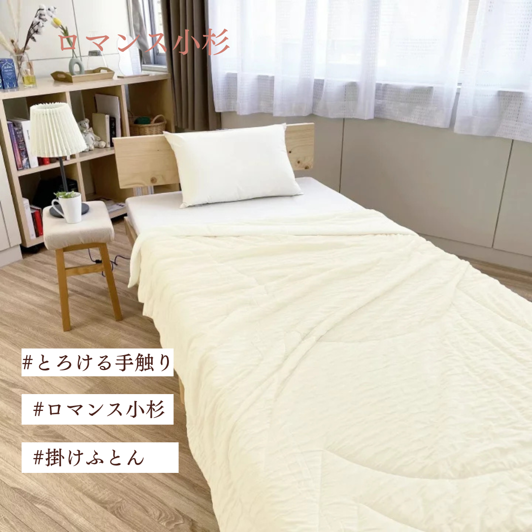とろける触感 肌掛け布団 /日本製・洗える・通年使える軽やかケット【ロマンス小杉】
