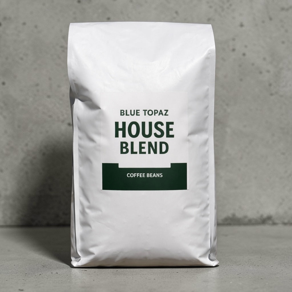 【おかわりしたくなるコーヒー】ブルートパーズ ハウスブレンド コーヒー豆 1kg|無農薬 自然栽培 高級アラビカ種 ティピカAA
