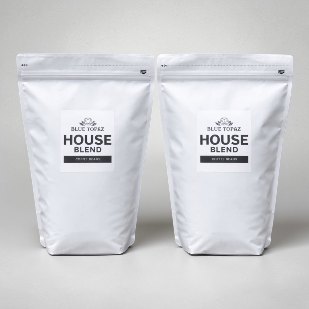 【おかわりしたくなるコーヒー】2個セット|ブルートパーズ ハウスブレンド コーヒー豆 1kg|無農薬 自然栽培|高級アラビカ種 ティピカAA
