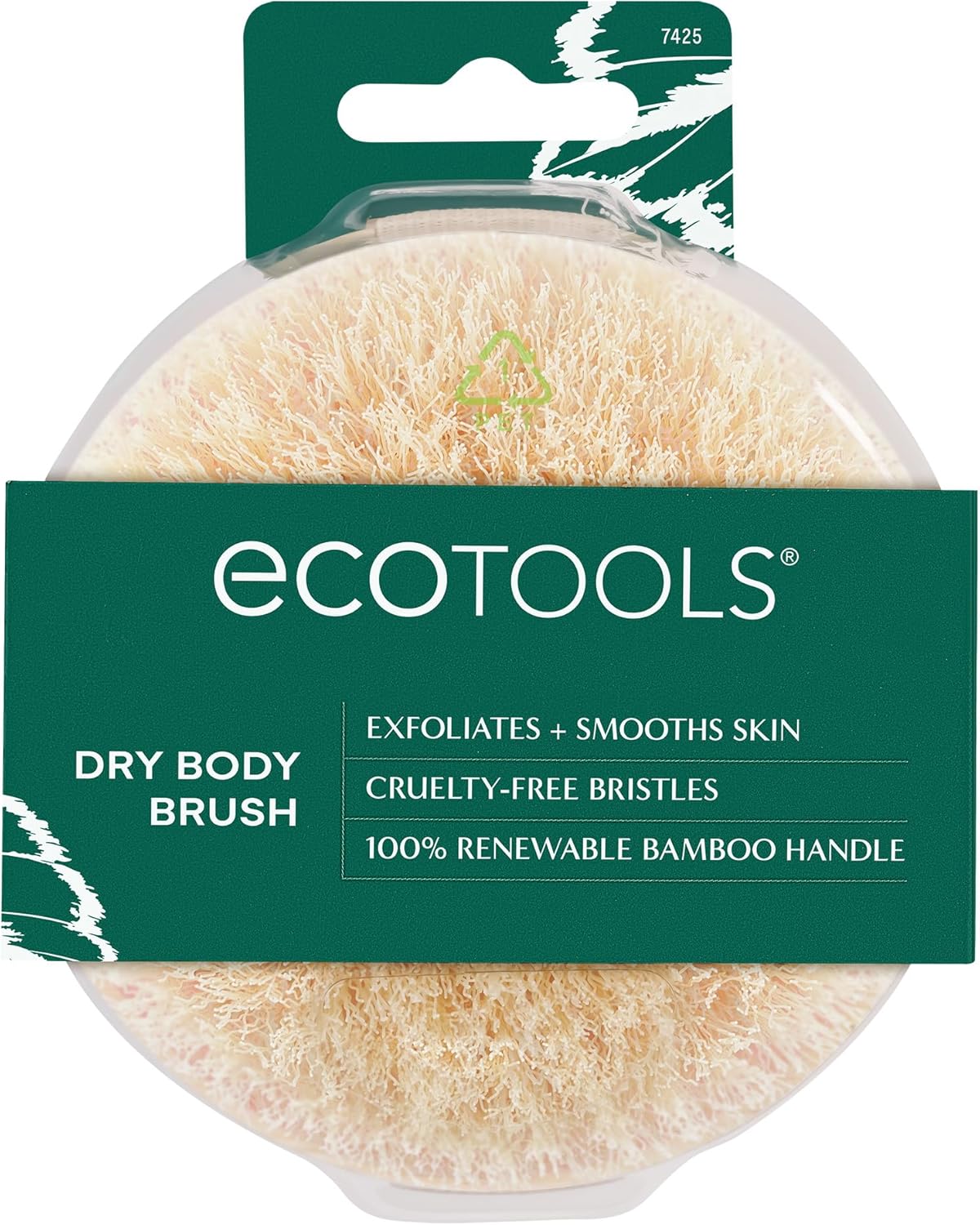 【EcoTools】ドライボディブラシ|肌の老廃物を除去してなめらかにし、柔らかで輝きのある肌へと導く