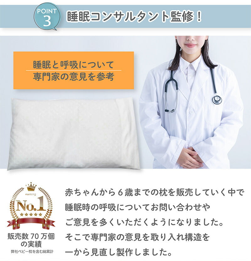 1位獲得 呼吸する小学生のまくら/通気素材ですっきり快適、清潔に保てる学びを支える1枚【EsmeraldA 公式】