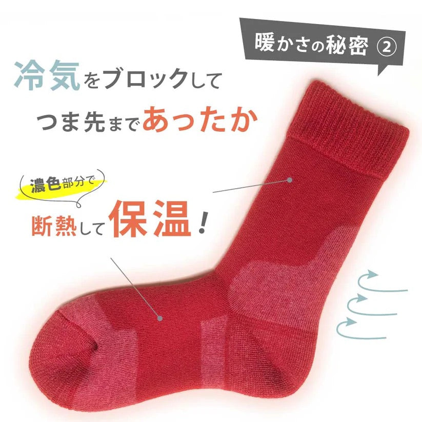 【健康爽快】 あったか 靴下 裏起毛 ルームソックス 防寒 厚手 保温 温活 吸湿発熱繊維 eks おしゃれ 国産 安心 日本製 オフィスでも活躍 冷え取り フィット ムレない 断熱 保温 リラックス ポカポカ 冷気ブロック 着脱しやすい くつした 鷲尾 ワシオ もちはだ