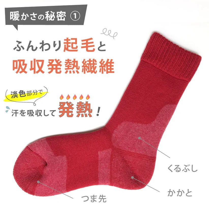 【健康爽快】 あったか 靴下 裏起毛 ルームソックス 防寒 厚手 保温 温活 吸湿発熱繊維 eks おしゃれ 国産 安心 日本製 オフィスでも活躍 冷え取り フィット ムレない 断熱 保温 リラックス ポカポカ 冷気ブロック 着脱しやすい くつした 鷲尾 ワシオ もちはだ