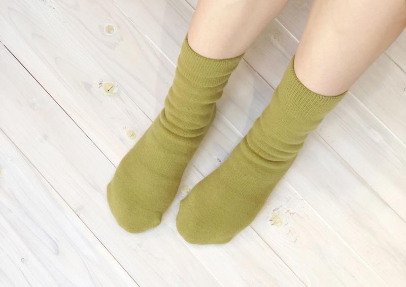 もちはだ 裏起毛 フリーサイズ 極厚保地 ルームソックス /男女兼用フリーフィット