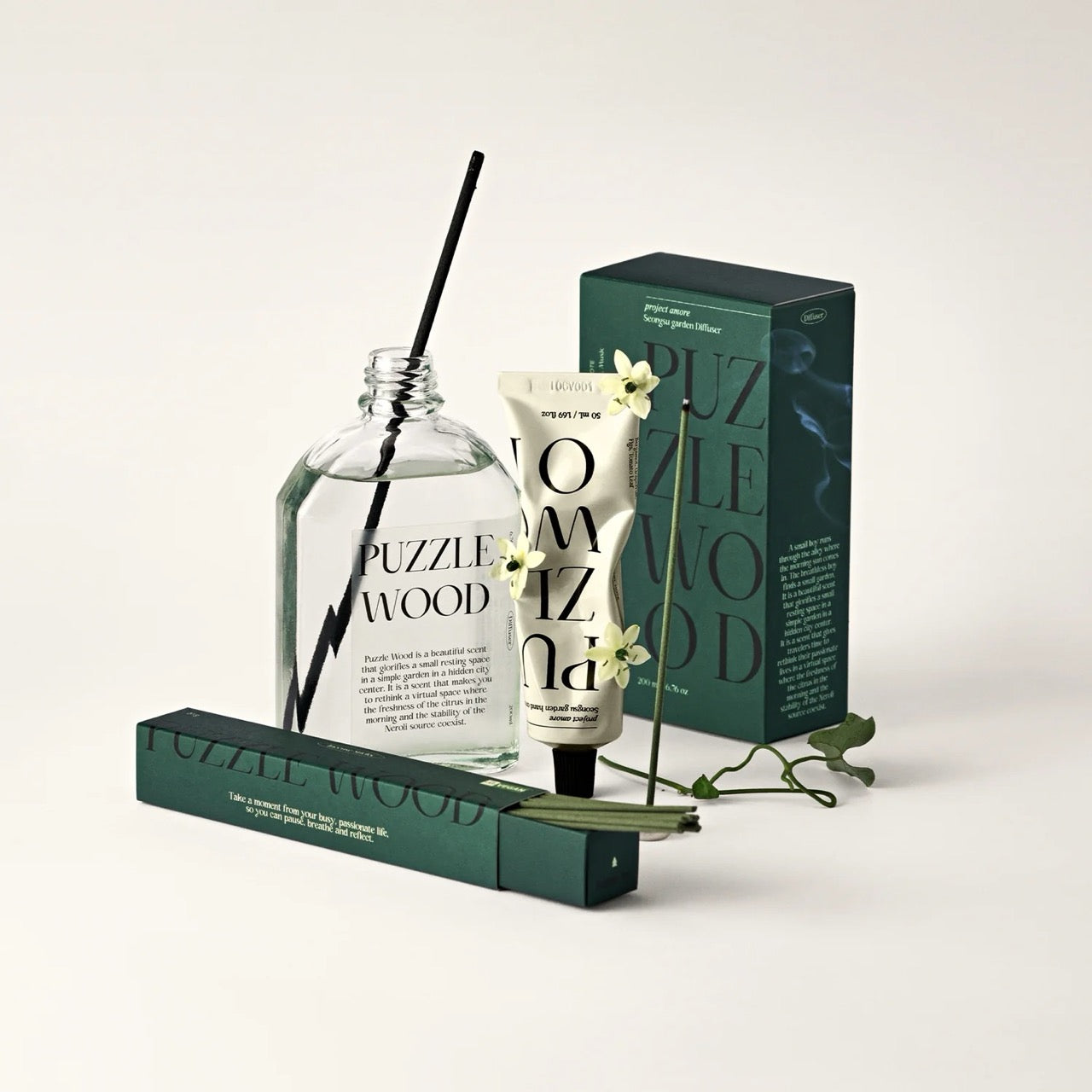 ヴィーガンディフューザー 200ml/アモーレパシフィック・心の癒しに最適 香りの強さを調節可能【パズルウッド 】
