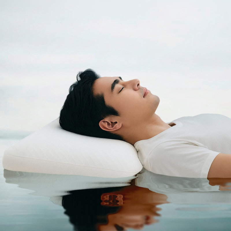 【エスメラルダ】大人用まくら|深い呼吸で深く眠れる【スーストン枕】睡眠中の気道を確保する構造|14日間返金保証付