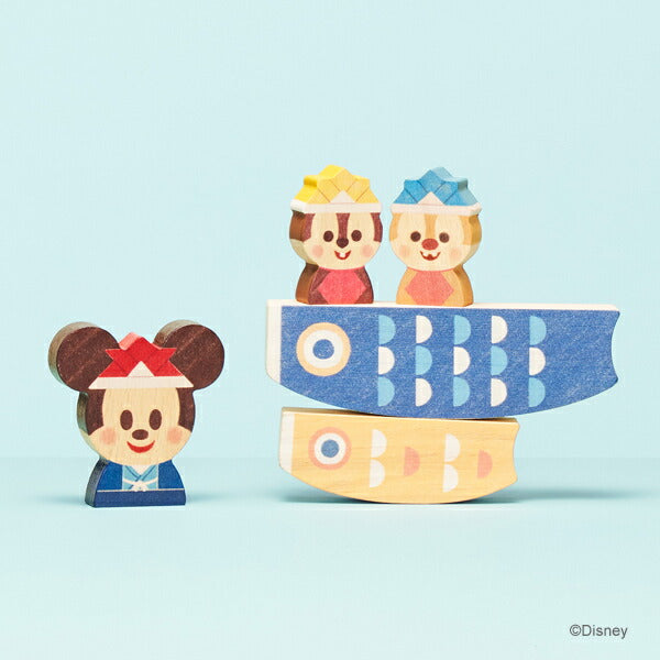 【最新作 数量限定 即納 Disney|KIDEA】ディズニー キディア こいのぼり 木製 おもちゃ 積み木 ブロックかわいい プレゼント ギフト ミッキー ミニ