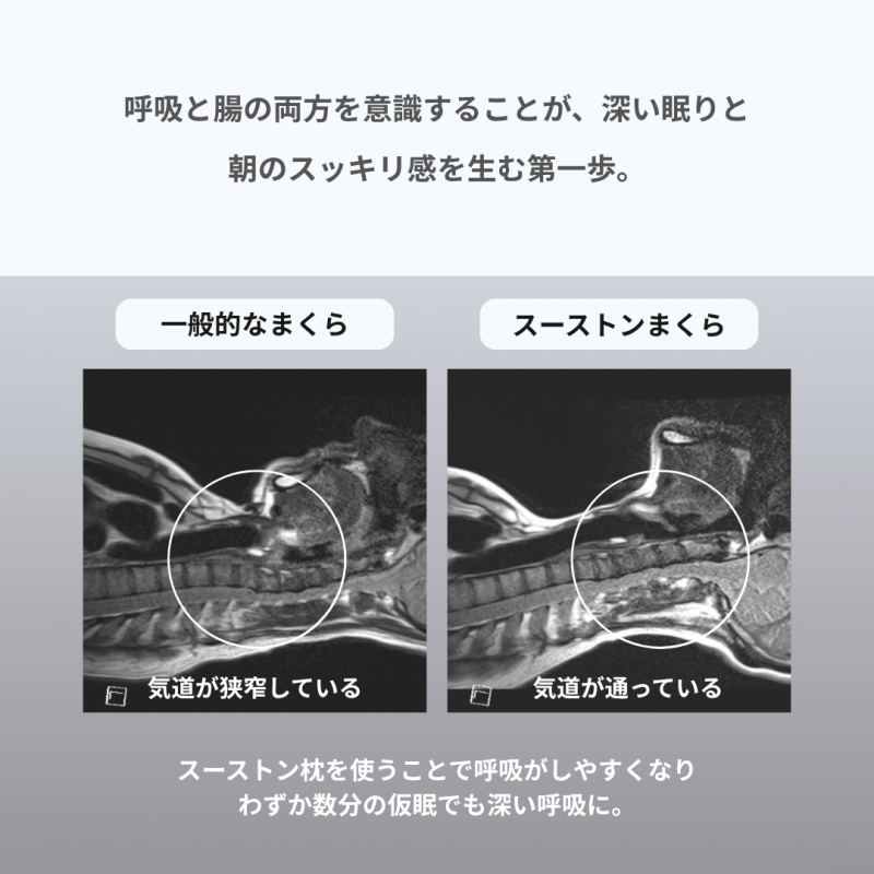 【エスメラルダ】大人用まくら｜深い呼吸で深く眠れる【スーストン枕】睡眠中の気道を確保する構造｜14日間返金保証付