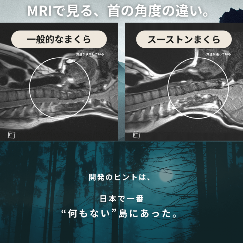 【エスメラルダ】大人用まくら｜深い呼吸で深く眠れる【スーストン枕】睡眠中の気道を確保する構造｜14日間返金保証付