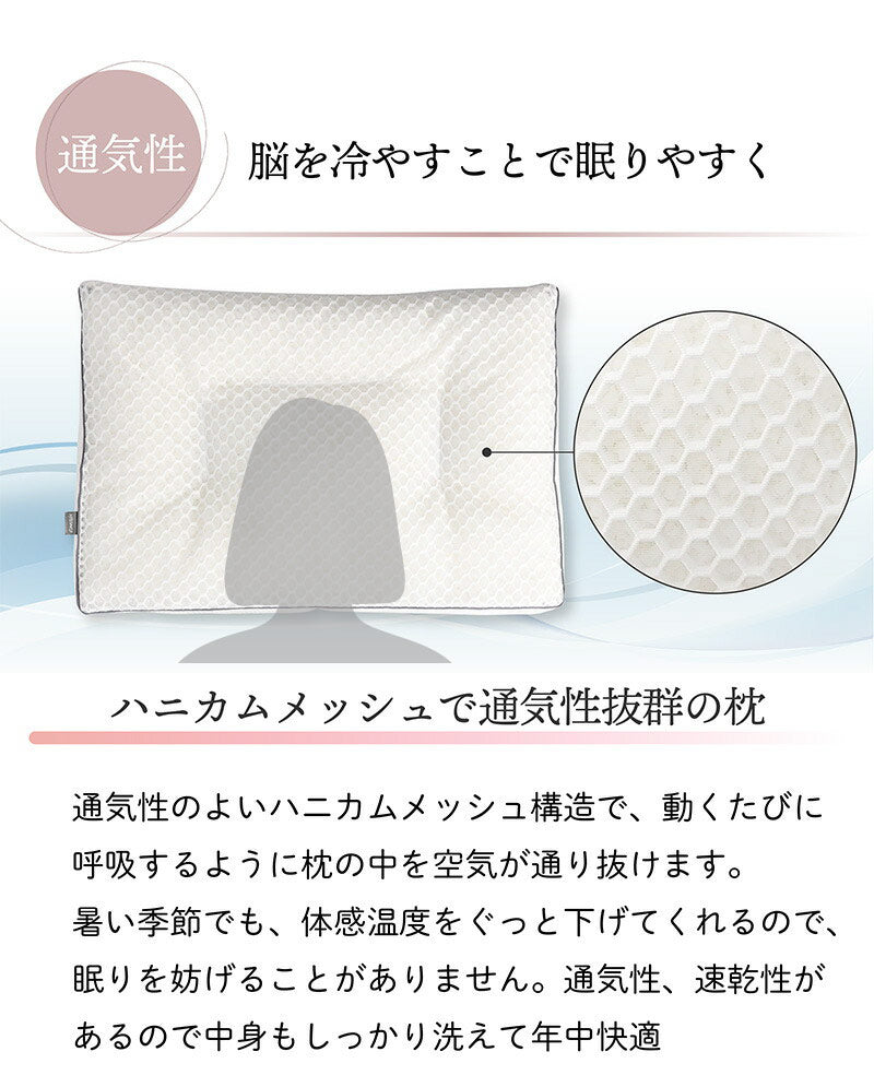 女性用枕 呼吸するわたしのまくら／眠るたび、わたしにフィットしてくれる。毎日が快眠。【EsmeraldA 】