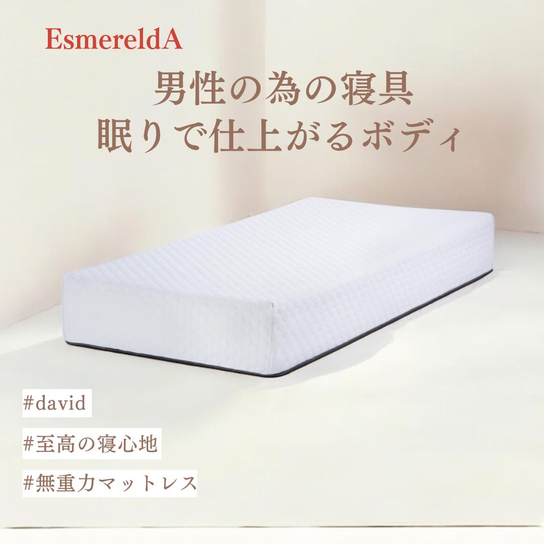 【エスメラルダ公式】男性用マットレス ダビデ 男性 寝具 堅め  投資家 ブレイン マッスル 男子【davidのマットレス】