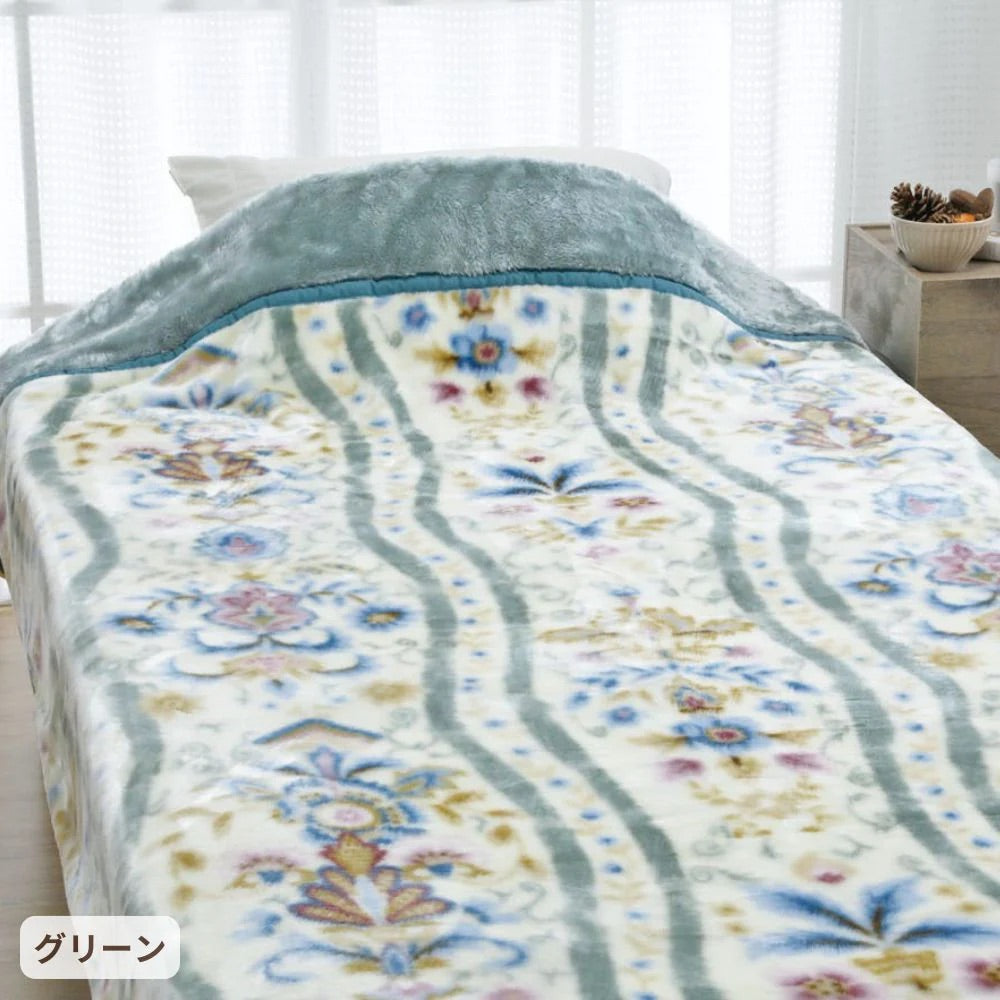 ロマンス小杉  吸湿発熱毛布／ふんわり二枚合わせ マイヤー毛布 シングル