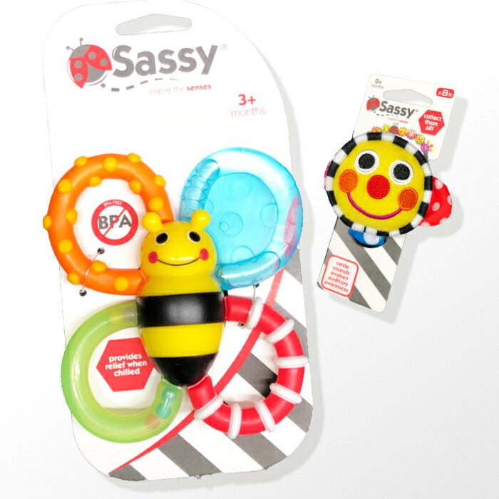 Sassy サッシー 出産祝いセット 5点セット タオル ビブ ラトル 歯固め ギフトセット 知育玩具【すぐ使えるギフトグッズ詰め合わせ 売れ筋 ギフトセット】 出産祝い 内祝い 誕生日 お祝い プレゼント ギフト クリスマス