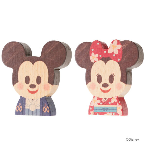 日本限定【Disney｜KIDEA】ディズニー キディア  JAPAN (ミッキー ミニー 富士山セット) 木製 知育玩具 おもちゃ 積み木 つみき ブロック お正月 正月 誕生日 お祝い プレゼント ギフト キデア