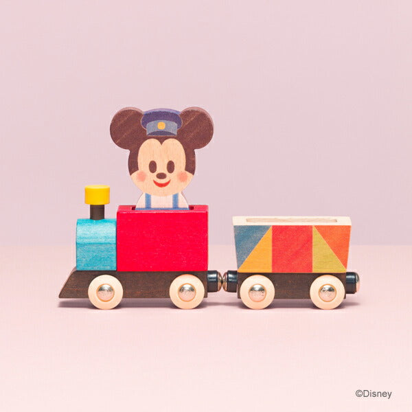 【Disney｜KIDEA】ディズニー キディア キデア TRAIN＆RAIL トレイン＆レール 木製 汽車 列車 でんしゃ おもちゃ 積み木 ブロックかわいい インテリア 入園祝い プレゼント ギフト